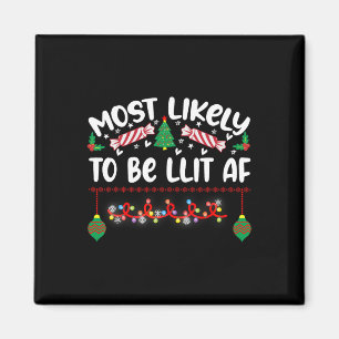 Most Likely To Hate This Xmas Pyjamas Family Chris Magnet