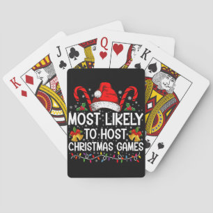 Most Likely To Host Christmas Games Family Playing Cards