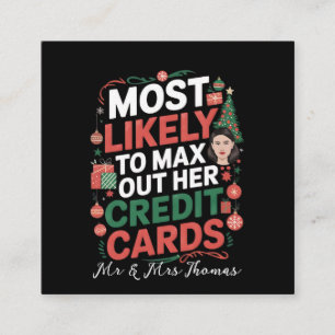 Most Likely to Max Out Her Credit Cards 