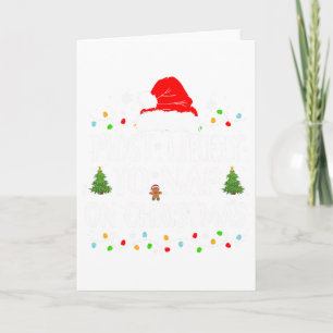 Most Likely To Nap On Christmas Funny Xmas Nap Card