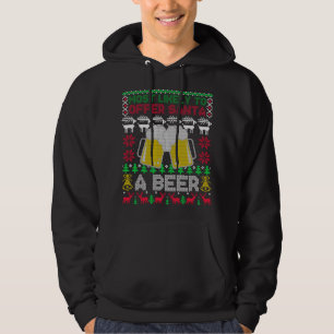 Most Likely To Offer Santa A Beer Ugly Christmas S Hoodie