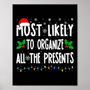 Most Likely To Organise All The Presents Family Ch Poster