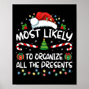 Most Likely To Organise All The Presents Family Ch Poster