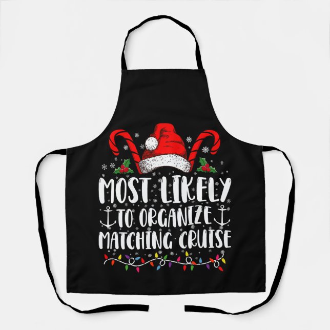 Most Likely To Organise Matching Cruise  Apron (Front)