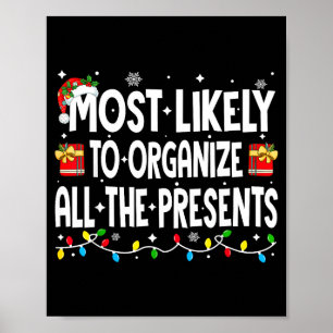 Most Likely To Organize All The Christmas Pajamas  Poster