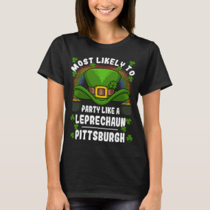 Most Likely to Party Leprechaun St. Patricks Day P T-Shirt