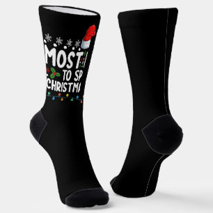 Most Likely To Spread Christmas Cheer Holiday Fami Socks