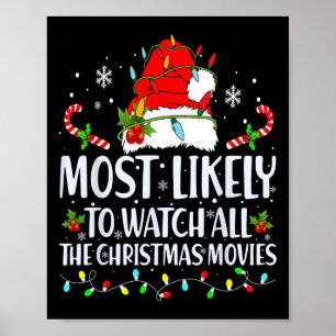Most Likely To Watch All The Christmas Movies Matc Poster
