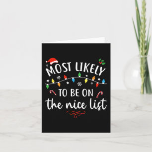 Most likely to watch all the christmas movies xmas card