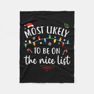 Most likely to watch all the christmas movies xmas fleece blanket