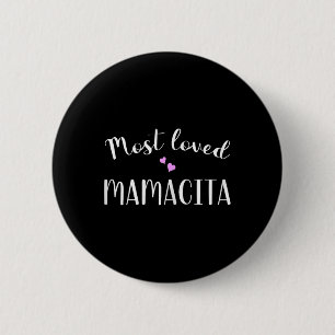 Most Loved Mamacita Cute Hearts 6 Cm Round Badge