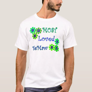 "Most Loved MeMaw"  Mother's Day Gifts T-Shirt