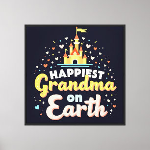 Most Magical Grandma, Fantasy Castle  Canvas Print