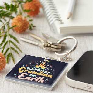 Most Magical Grandma, Fantasy Castle Key Ring