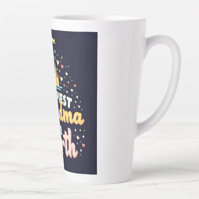 Most Magical Grandma, Fantasy Castle -  Latte Mug (Right)