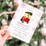 Most ONEderful Time Of The Year Girl 1st Birthday Invitation<br><div class="desc">Most ONEderful Time Of The Year Car Girl 1st Birthday Invitations</div>