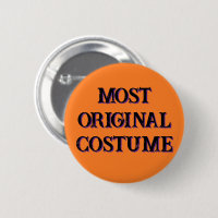 "Most Original Costume" Award Button
