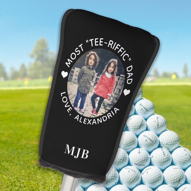 Most TEE RIFFIC Dad - Custom Photo Club Putter Golf Head Cover (Creator Uploaded)