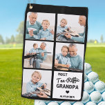 Most Tee-Riffic GRANDPA  5 Photo Father's Day Golf Towel<br><div class="desc">Most Tee-Riffic Grandpa ... Two of your favourite things , golf and your grand kids ! Now you can take them with you as you play 18 holes . Customise these golf towel with your grandchild's favourite photos and name. Whether it's a grandfather birthday, fathers day or Christmas, these grandpa...</div>
