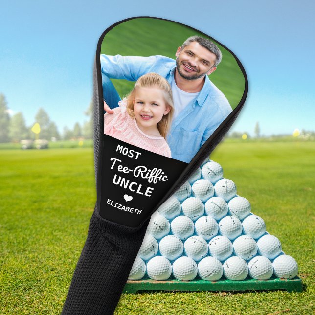 Most Tee-Riffic UNCLE Personalised Golfer Photo Golf Head Cover (Creator Uploaded)