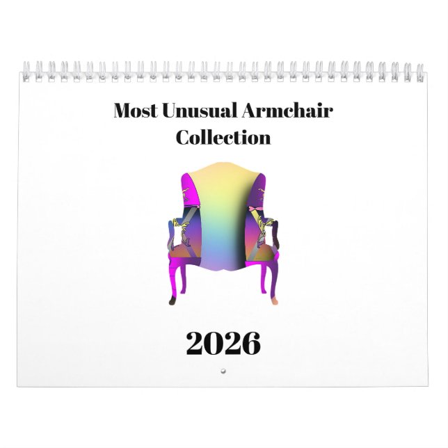 Most Unusual Armchair Collection Fun Calendar (Cover)