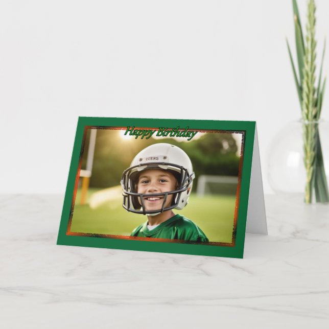 Most Valuable Player Boy's Birthday Card (Front)