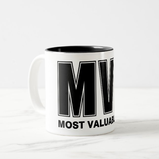 Most Valuable Pop Two-Tone Coffee Mug (Front Left)
