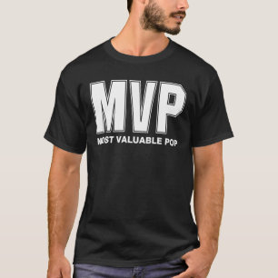 Most Valuable Pop White Text T-Shirt