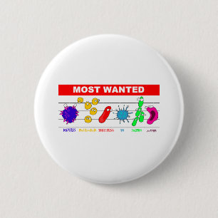 Most Wanted 6 Cm Round Badge