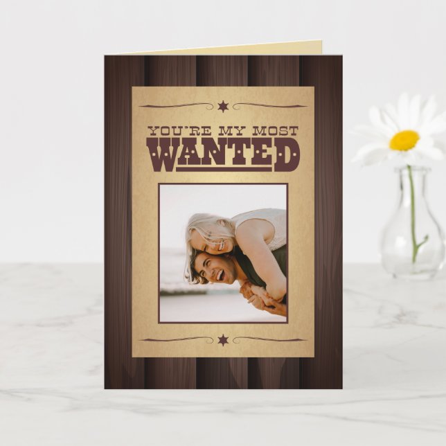 Most Wanted Poster Valentine's Day Card (Small Plant)