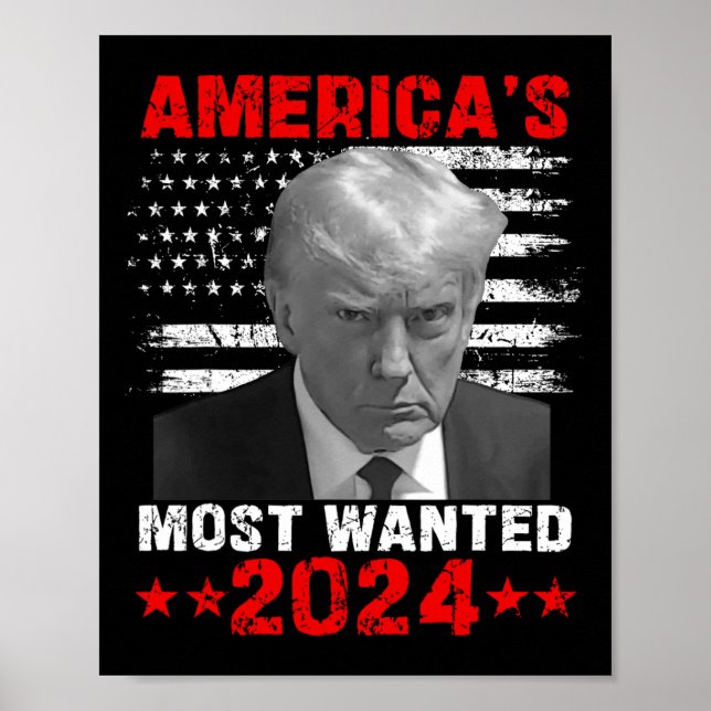 Most Wanted Trump 2024  Poster (Front)