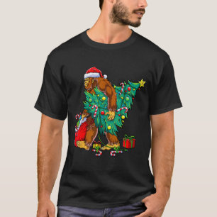 Most Wonderful Christmas Co Bigfoot Christmas Tree T-Shirt