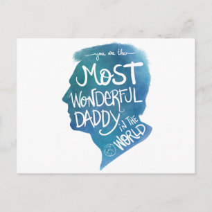 Most wonderful daddy postcard