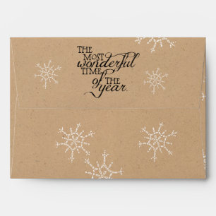 Most Wonderful Time Christmas Envelope
