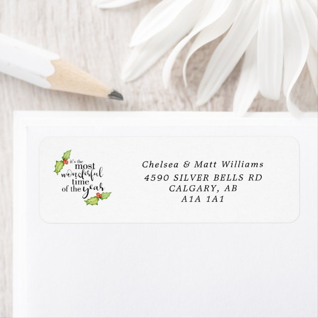 Most Wonderful Time Christmas Quote Lettering (Insitu)