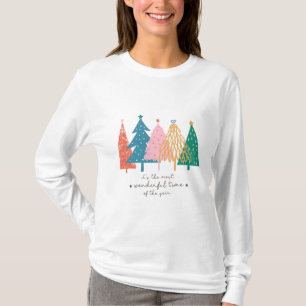 Most Wonderful Time Christmas Tree Holiday T-Shirt