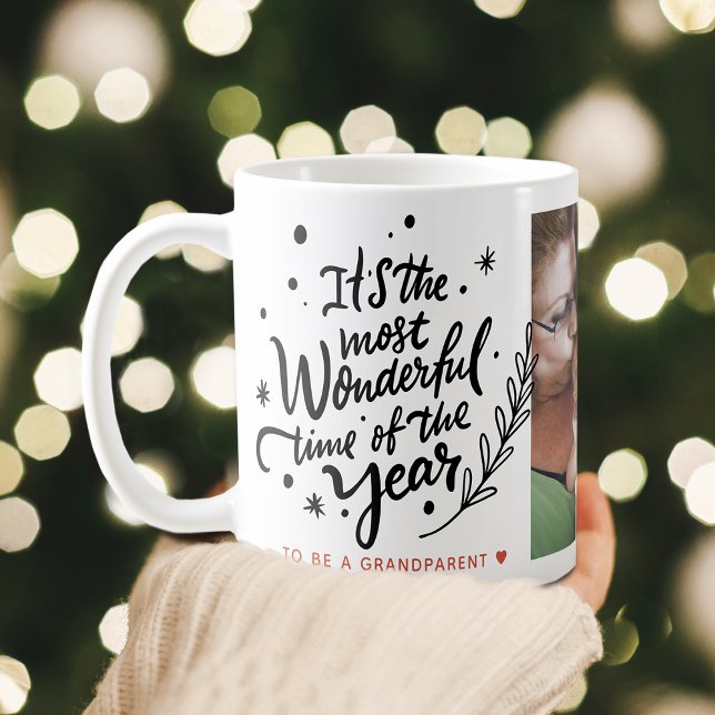 Most Wonderful Time Festive Christmas Photo Coffee Mug (Most Wonderful Time Festive Christmas Photo Coffee Mug)