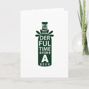 Most Wonderful time for a Beer Card