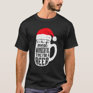 Most Wonderful Time For A Beer Christmas Drinking  T-Shirt