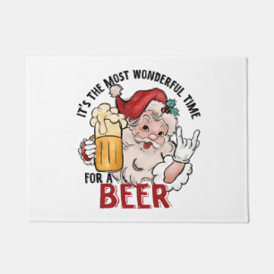 Most Wonderful Time for a Beer Doormat