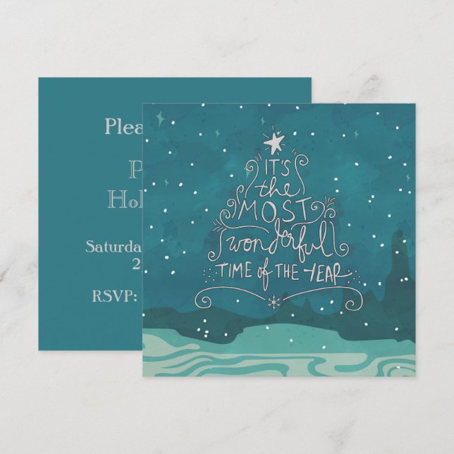 Most Wonderful Time Invitation (Front/Back)