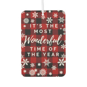 Most wonderful time of the year car air freshener