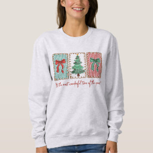Most Wonderful Time Of The Year Coquette Christmas Sweatshirt