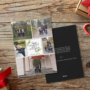 Most Wonderful Time of the Year Family Photo Holiday Card