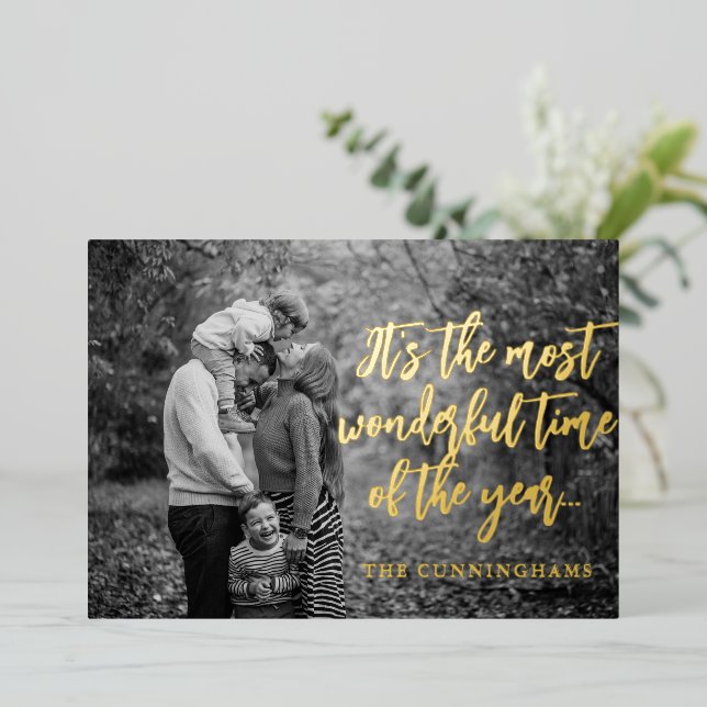 Most Wonderful time of the Year Modern Photo (Standing Front)