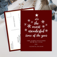 Most Wonderful Time of Year Red Script Business