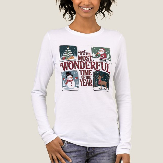 Most Wonderful Time Of Year Tri-Blend Shirt (Front)