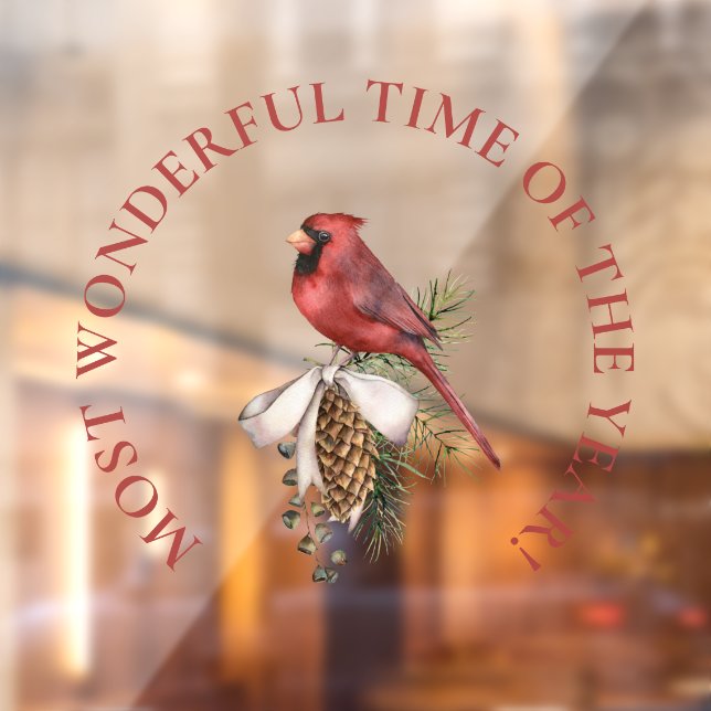 Most Wonderful Time, Red Cardinal Christmas  (Sheet 2)