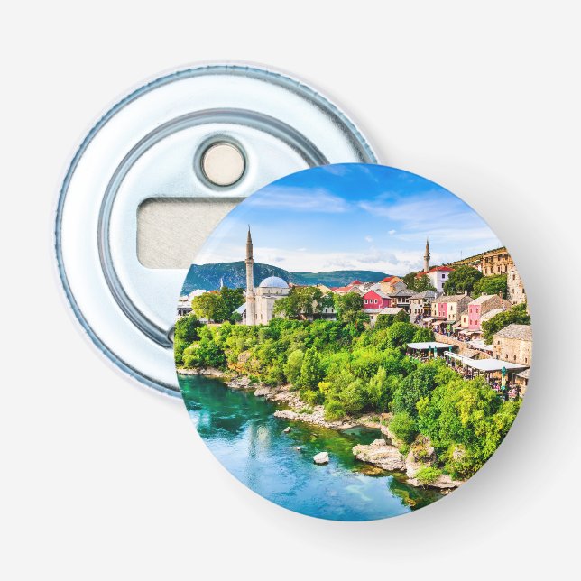 Mostar Bosnia and Herzegovina Bottle Opener (Front)