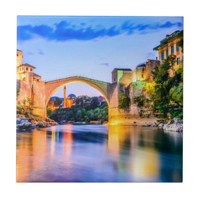 Mostar Bosnia and Herzegovina Tile (Front)